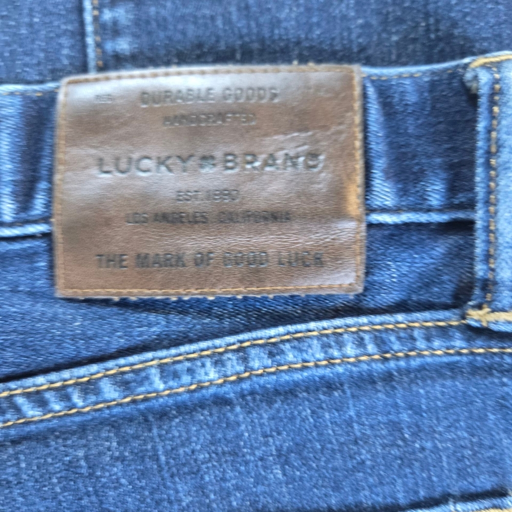 Men's Luxky Brand 121 Slim Blue Jeans - Picture 4 of 11